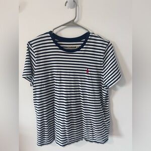 Polo by Ralph Lauren Navy and White Striped Tee